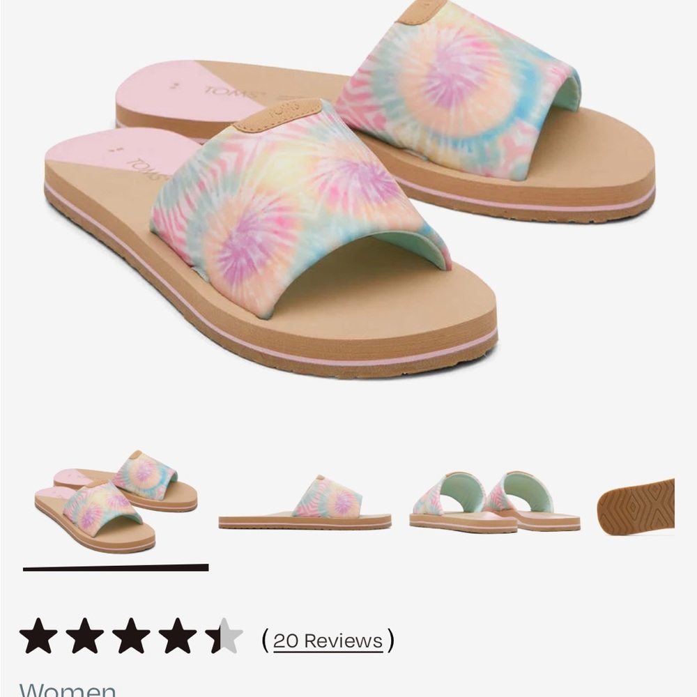 Toms Carly Sandal Size 9